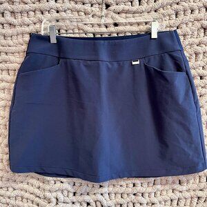 Greg Norman Woman's Navy Golf Skort (built in shorts) with Pockets Size Large